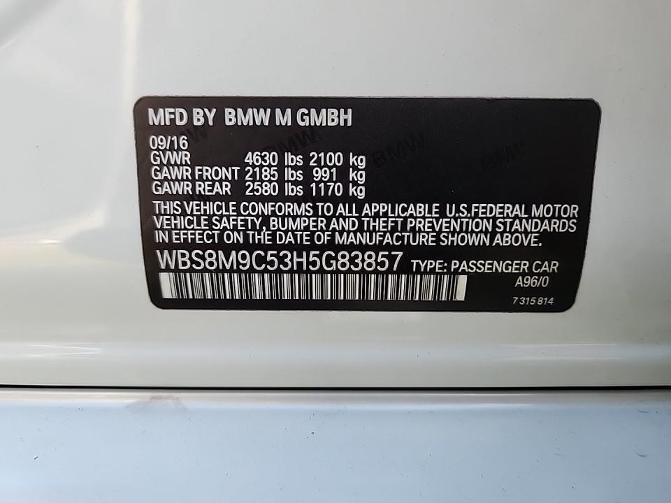 2017 BMW M3 Base RWD