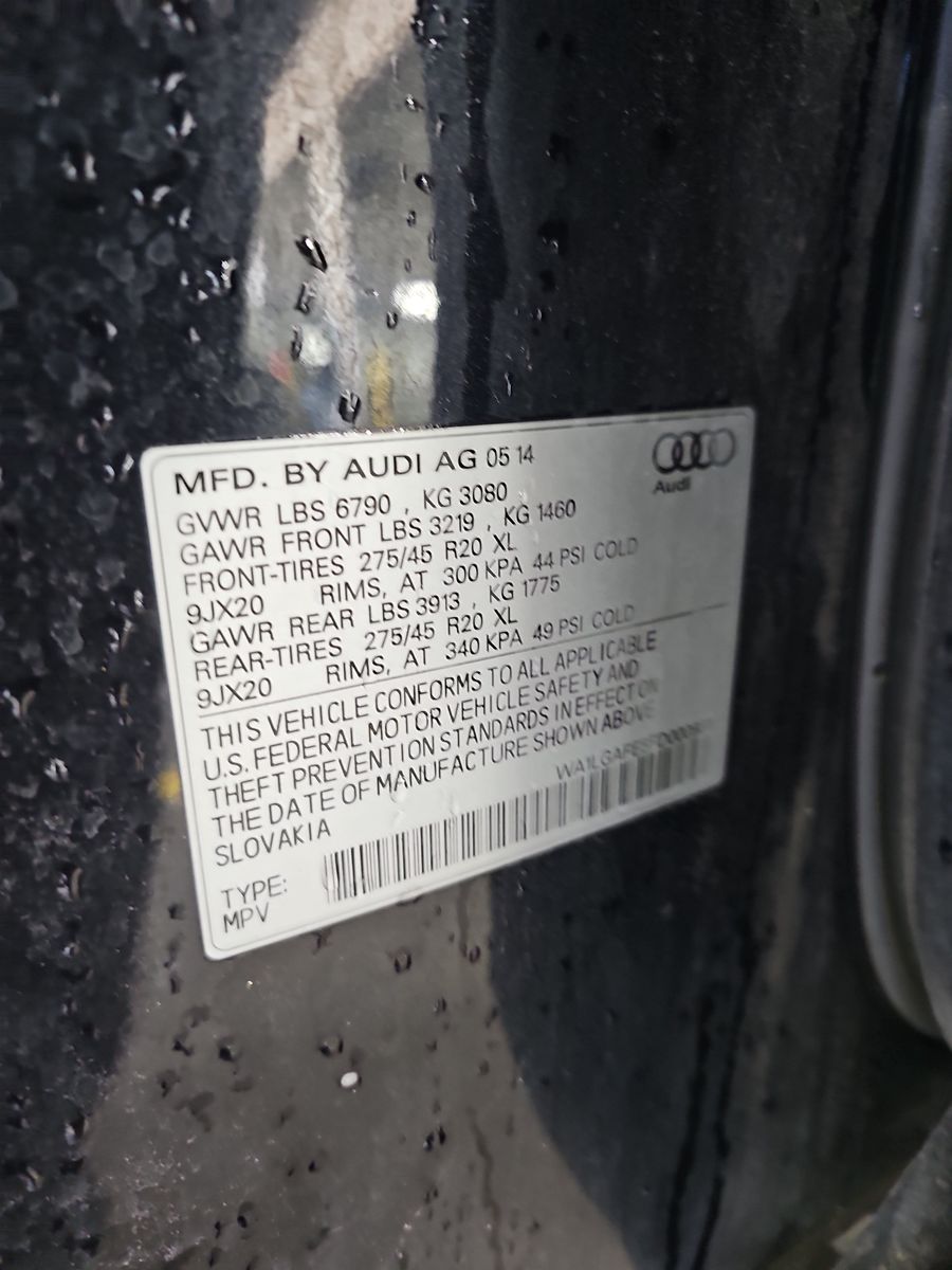 2015 Audi Q7 3.0T Premium Plus AWD