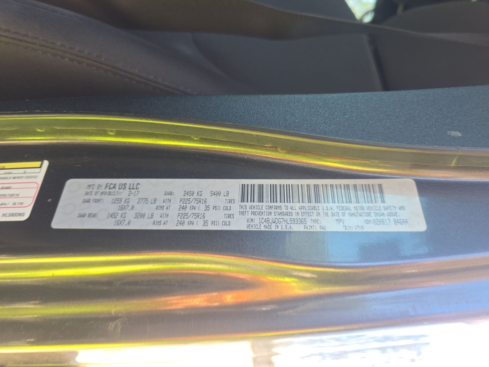 2017 Jeep Wrangler Unlimited Sport AWD