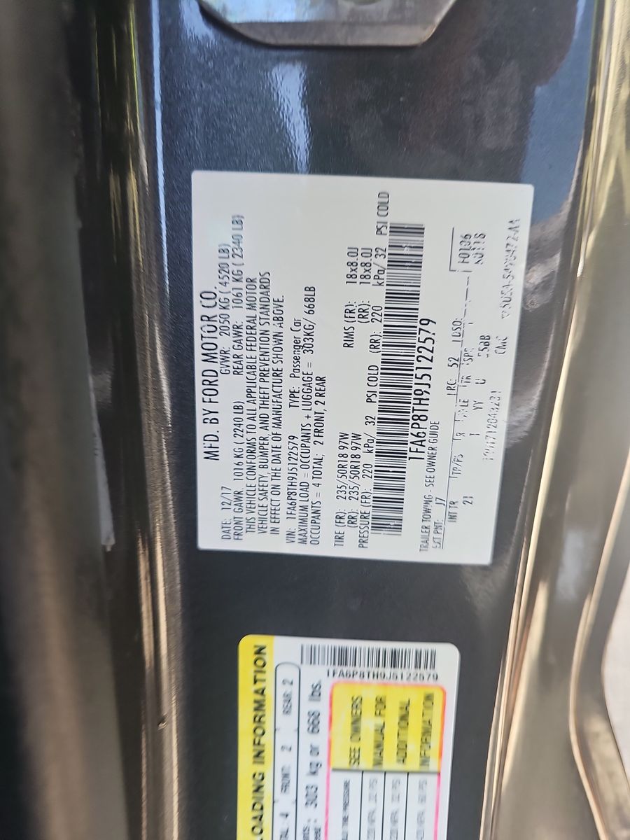 2018 Ford Mustang EcoBoost RWD