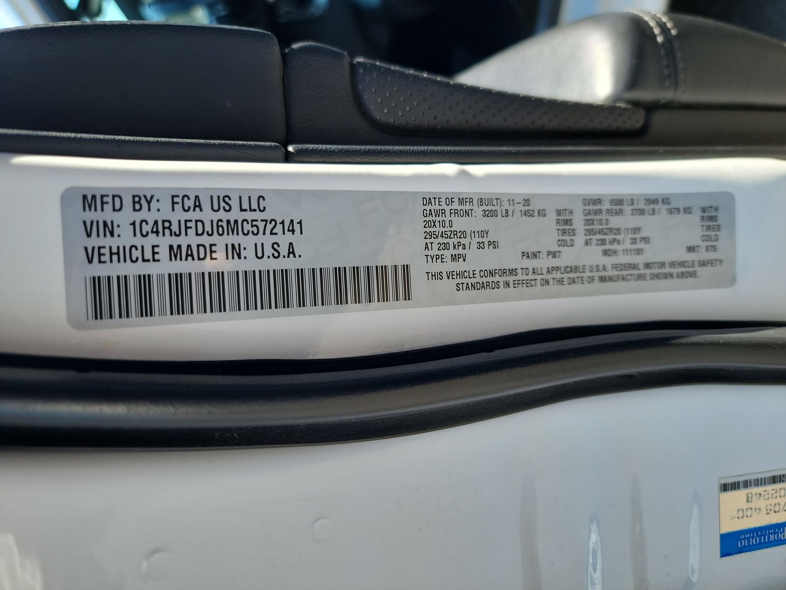 2021 Jeep Grand Cherokee SRT AWD