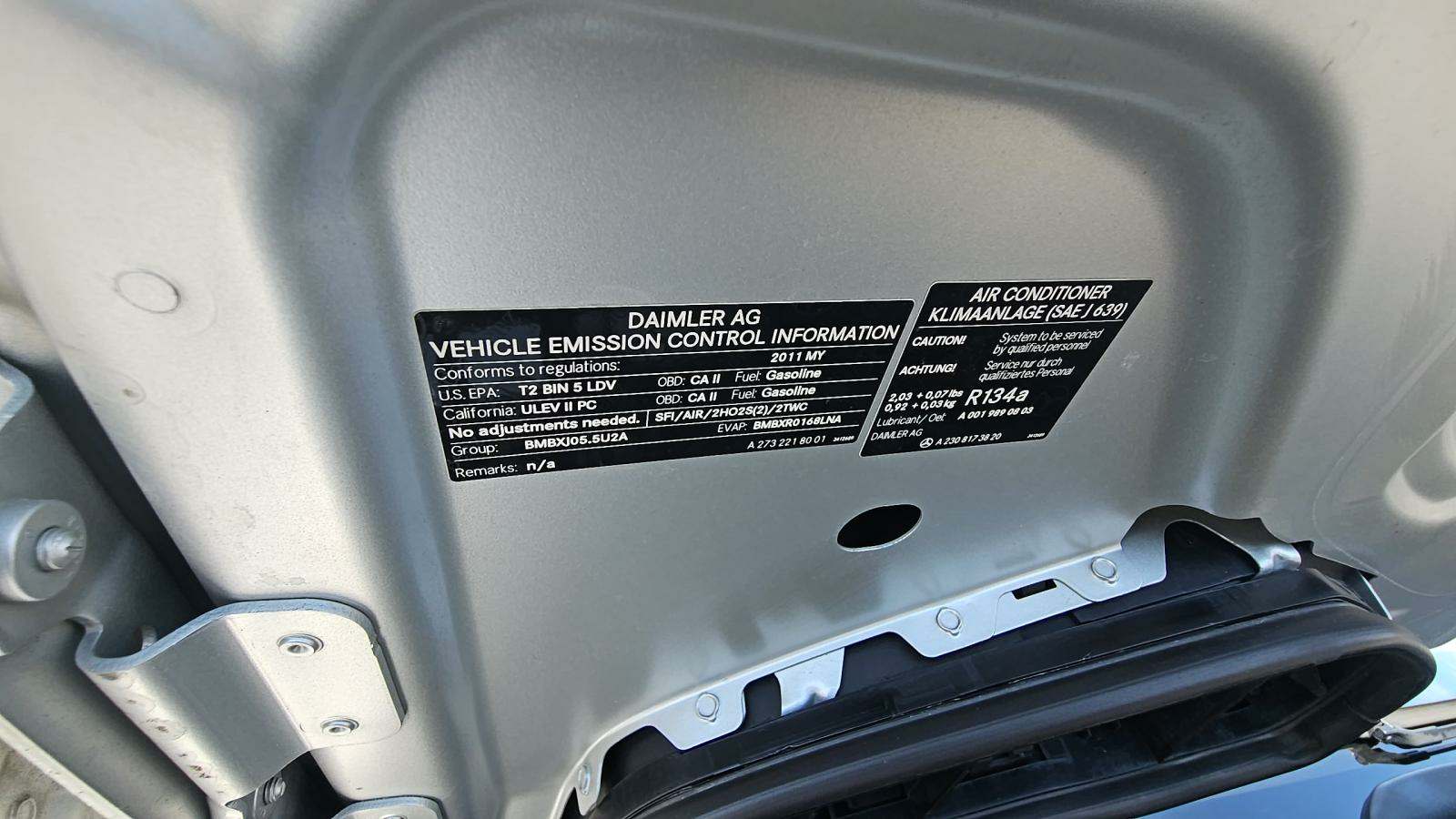 2011 Mercedes-Benz SL-Class SL 550 RWD