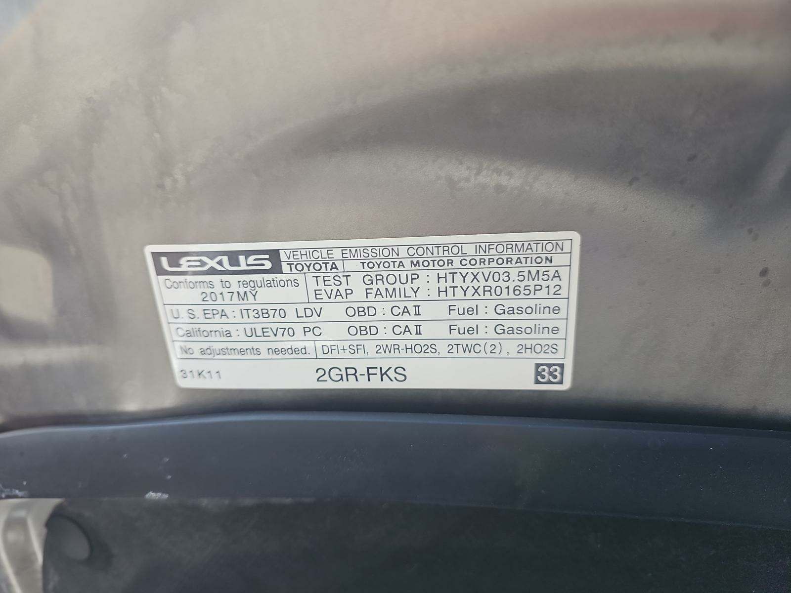 2017 Lexus GS GS 350 F SPORT RWD
