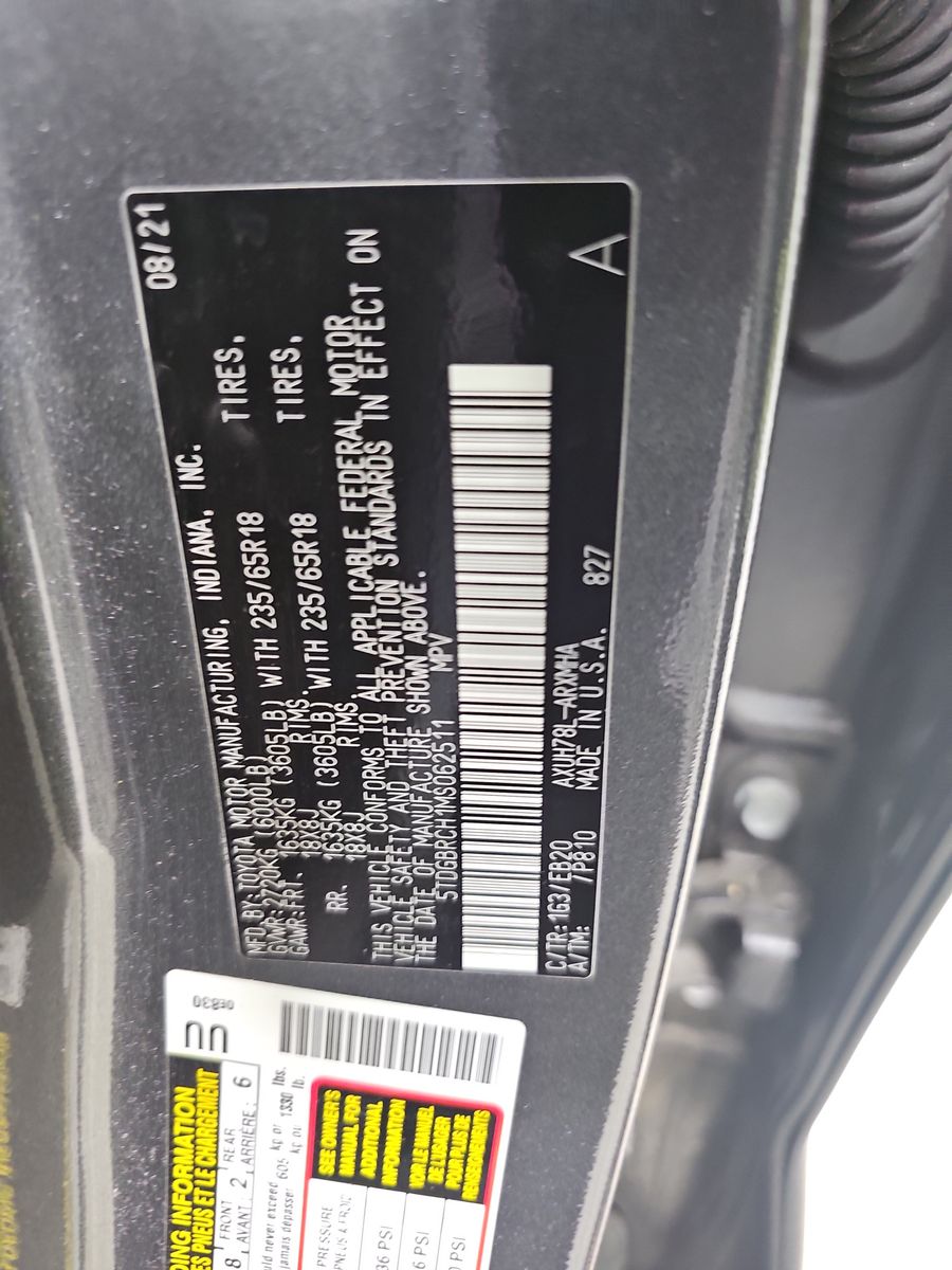 2021 Toyota Highlander Hybrid XLE AWD