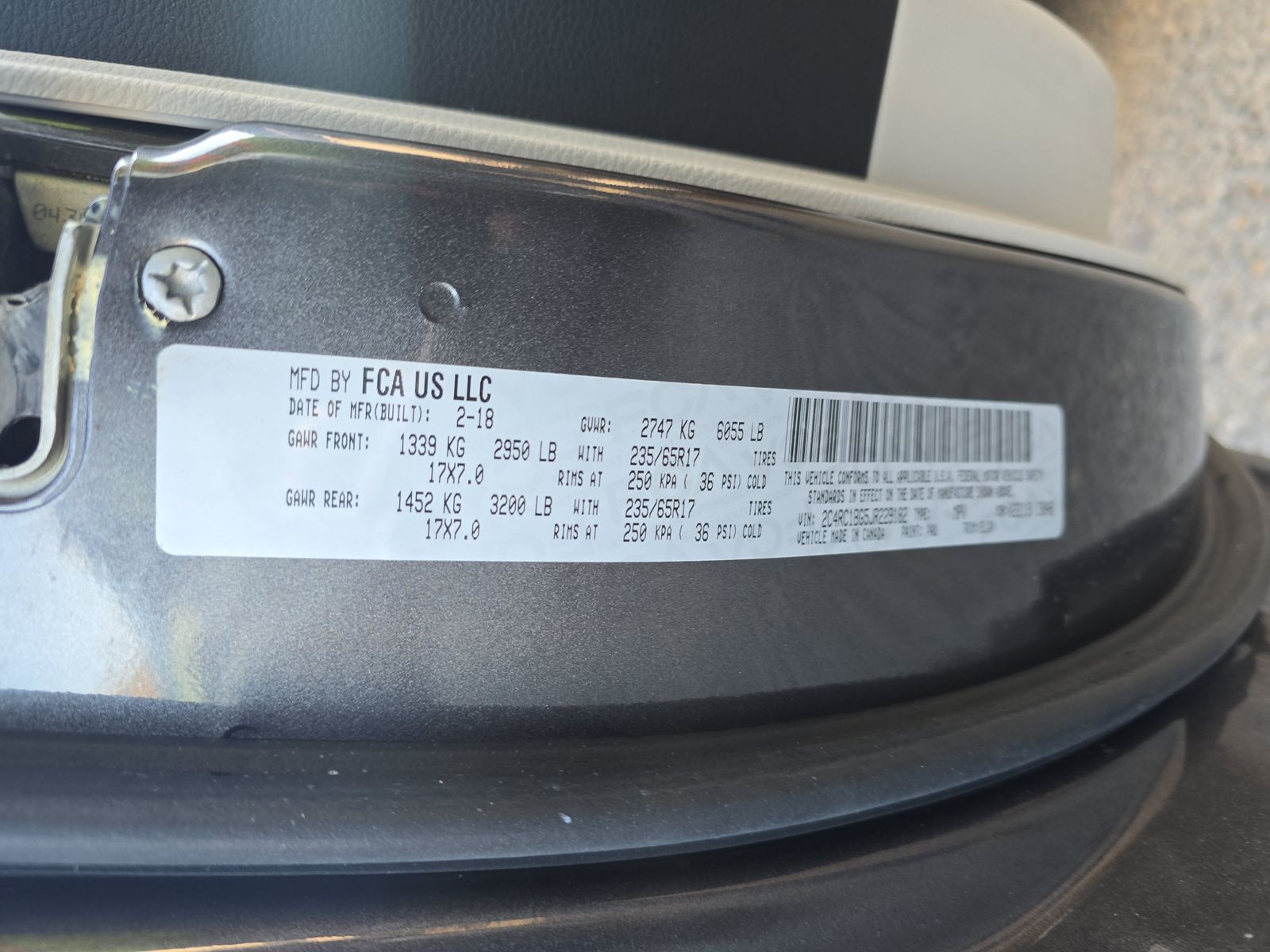 2018 Chrysler Pacifica Touring L FWD