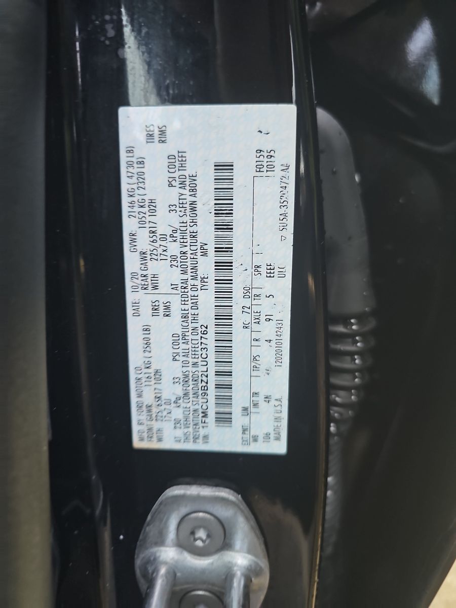 2020 Ford Escape Hybrid SE Sport AWD