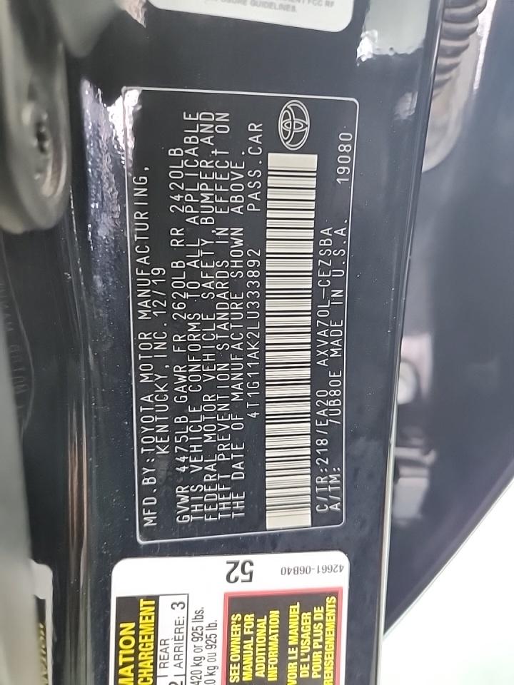 2020 Toyota Camry SE FWD