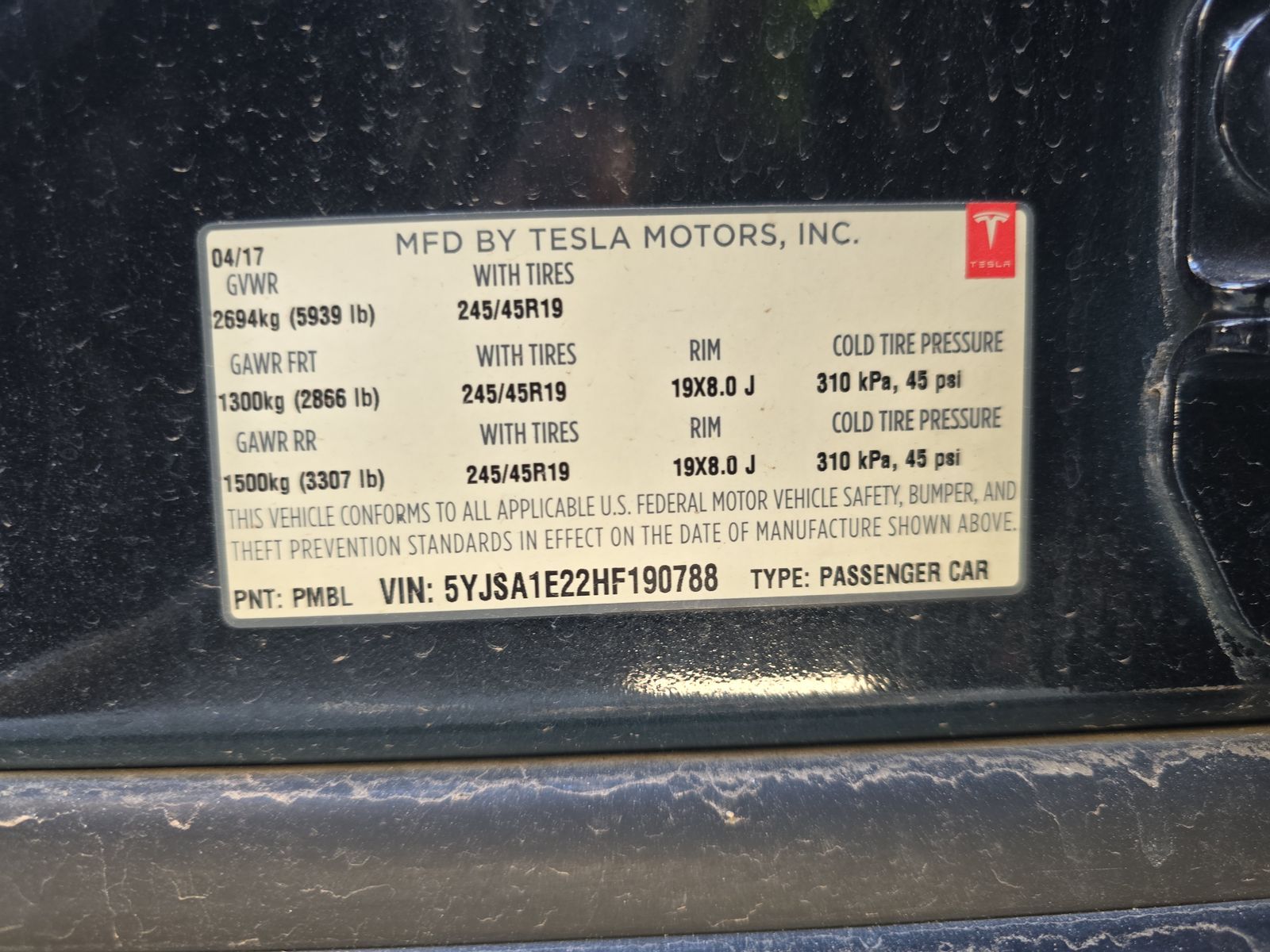 2017 Tesla Model S 100D AWD