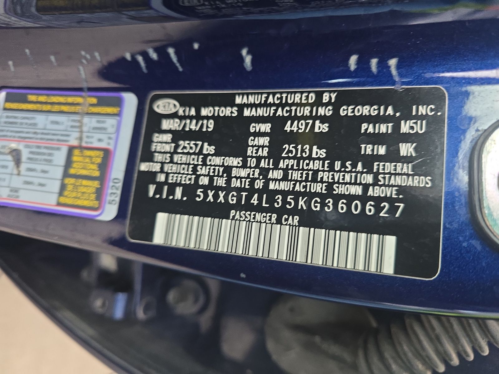 2019 Kia Optima S FWD