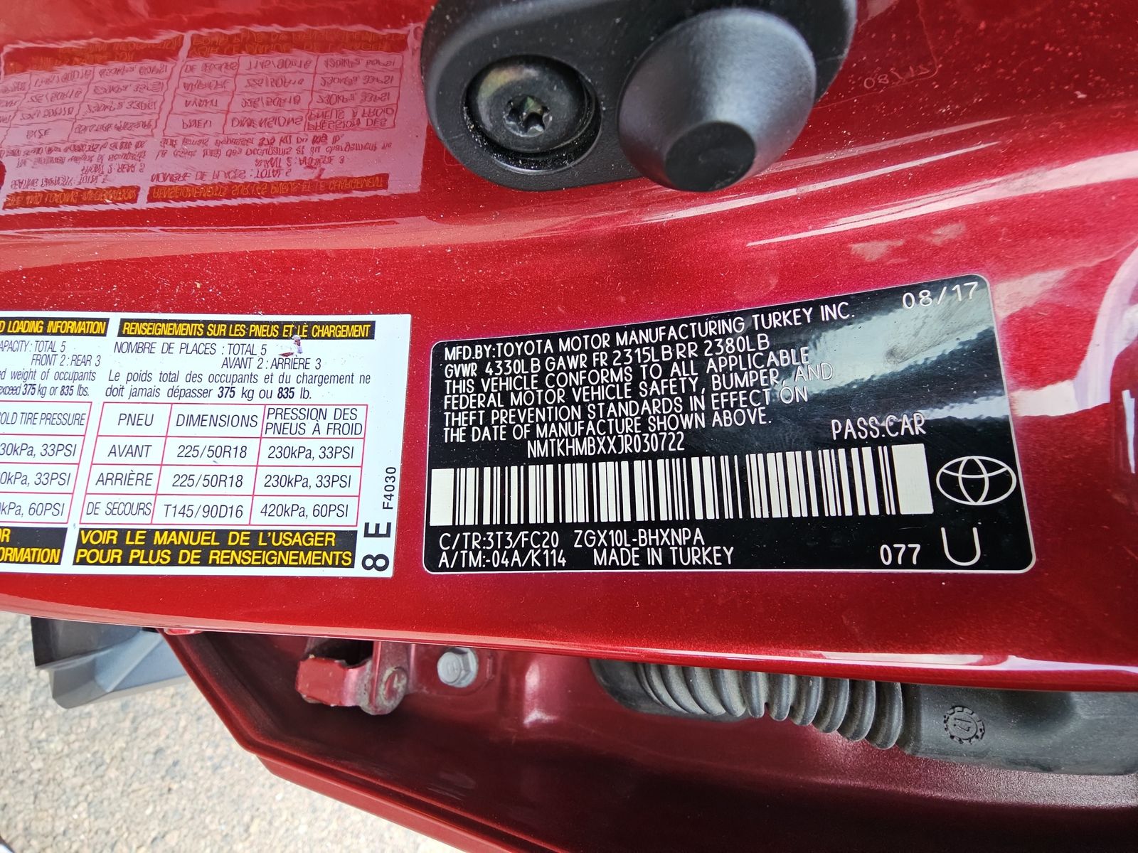 2018 Toyota C-HR XLE FWD