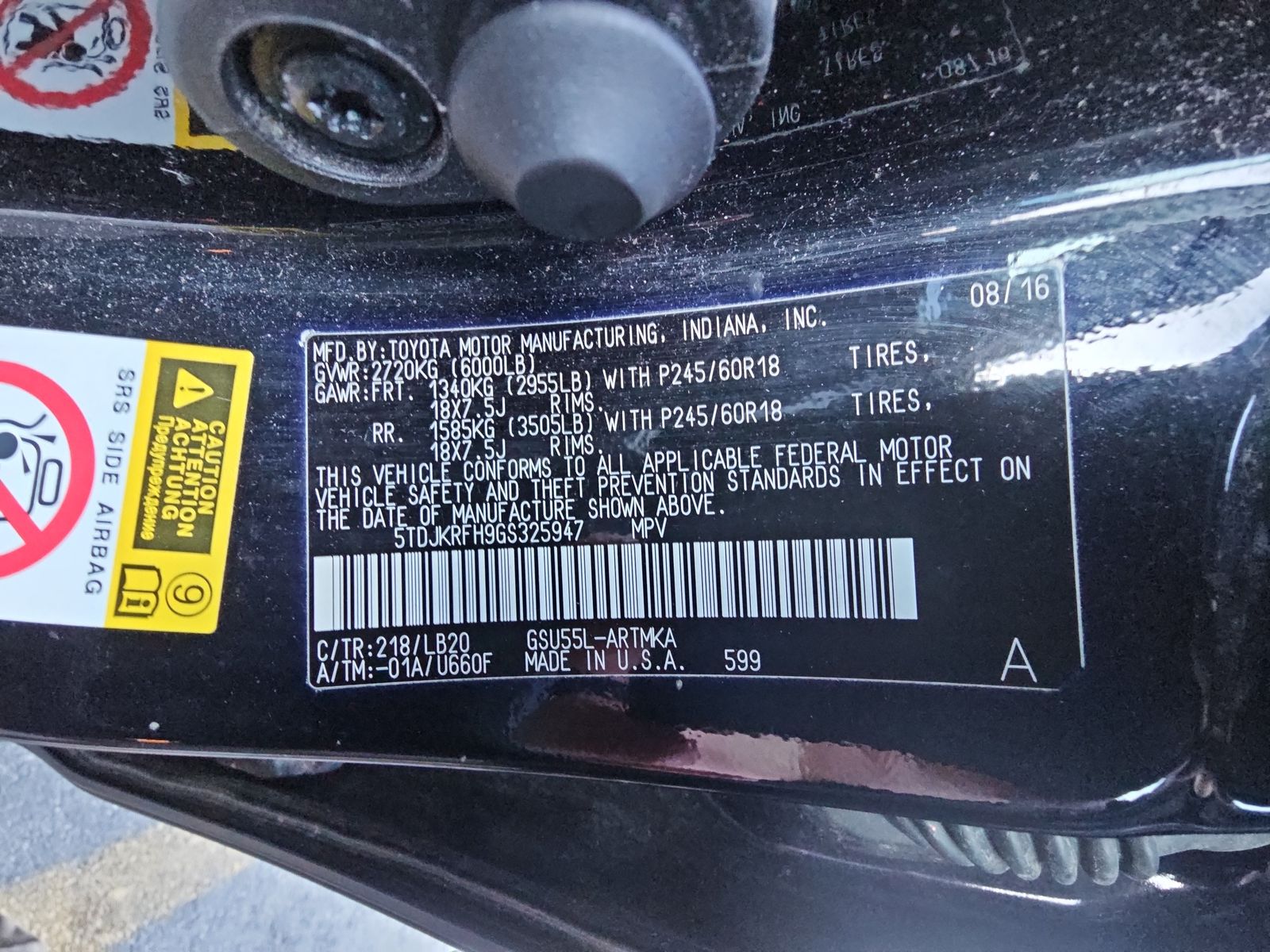 2016 Toyota Highlander XLE AWD