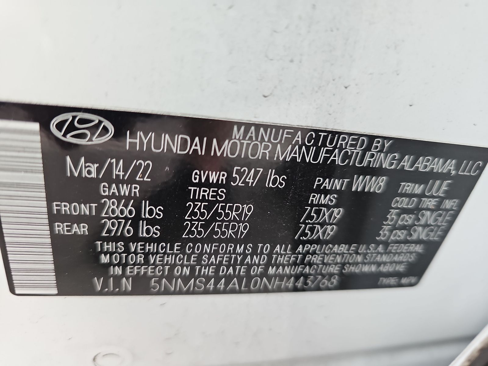 2022 Hyundai Santa Fe Limited FWD