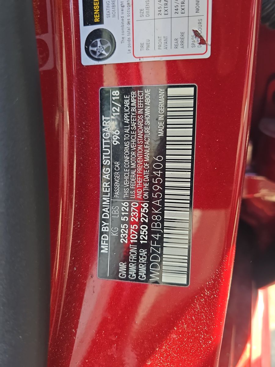 2019 Mercedes-Benz E-Class E 300 RWD