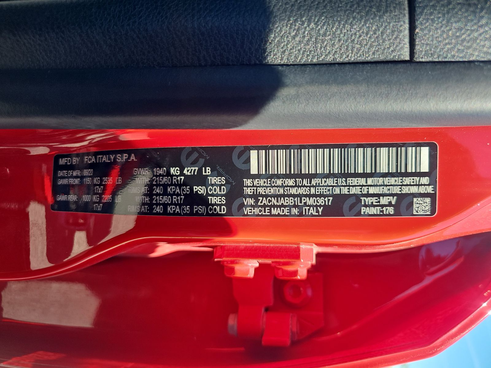 2020 Jeep Renegade Latitude Altitude Edition FWD