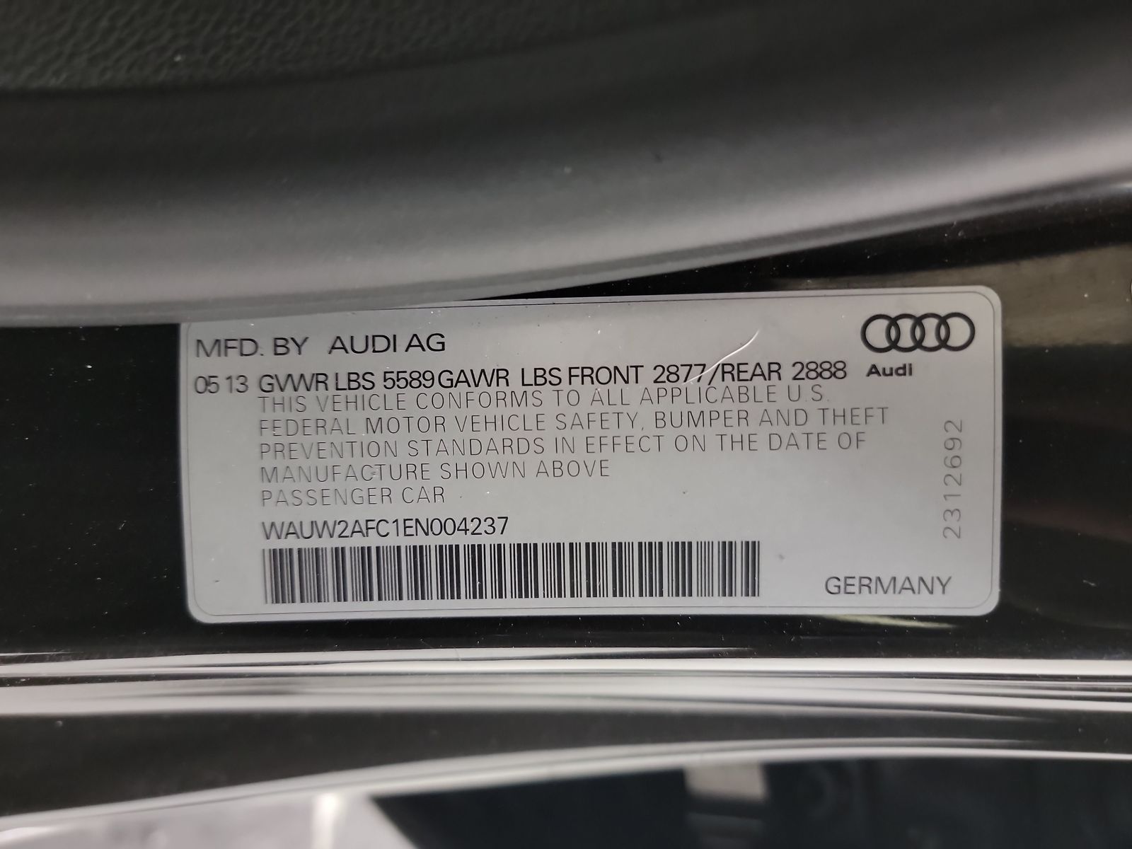 2014 Audi S7 Prestige AWD