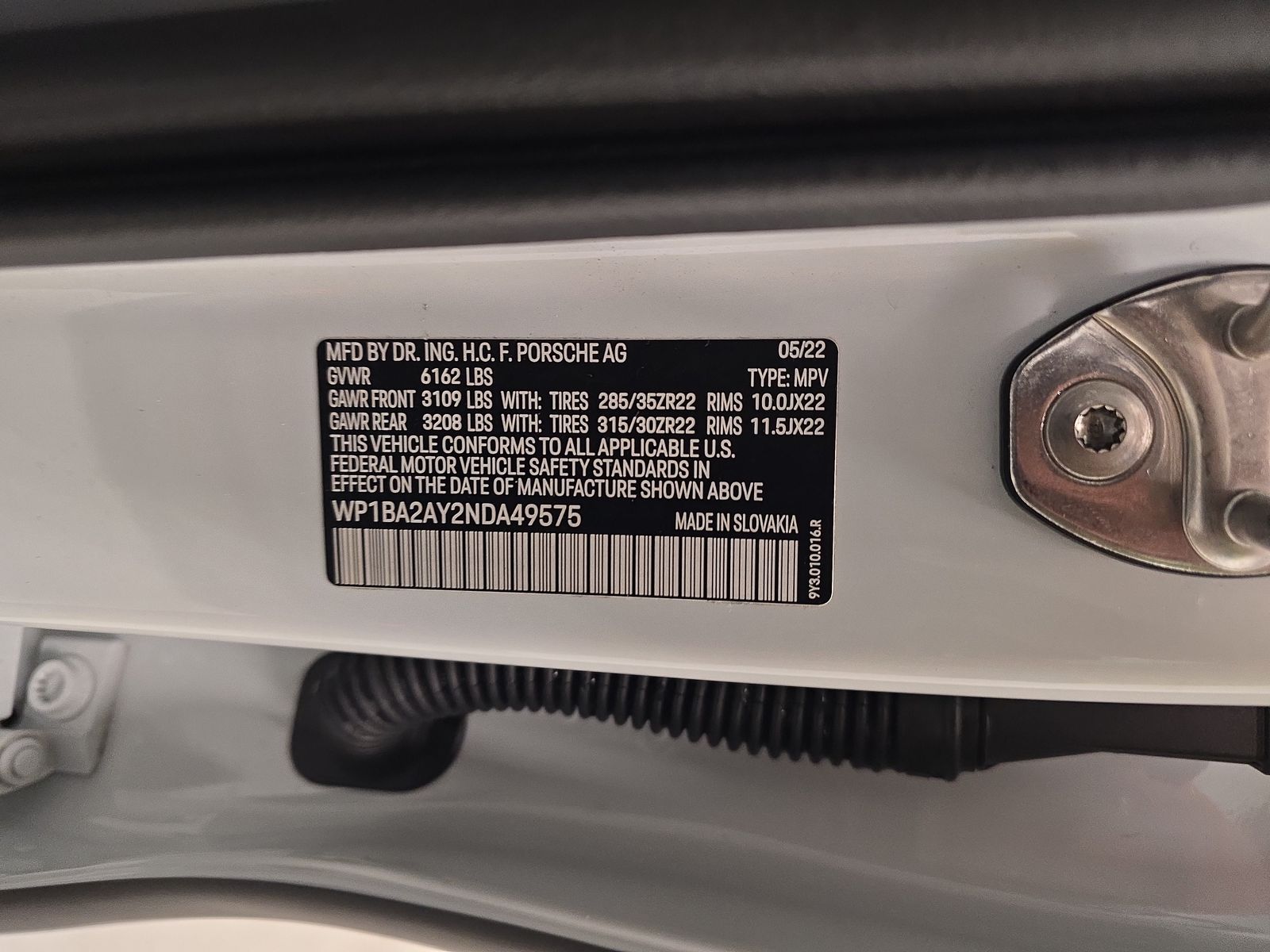 2022 Porsche Cayenne Platinum Edition AWD
