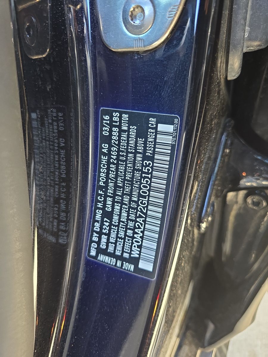 2016 Porsche Panamera Edition RWD