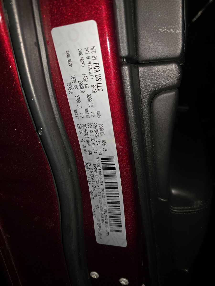 2018 Jeep Grand Cherokee Overland High Altitude Edition RWD