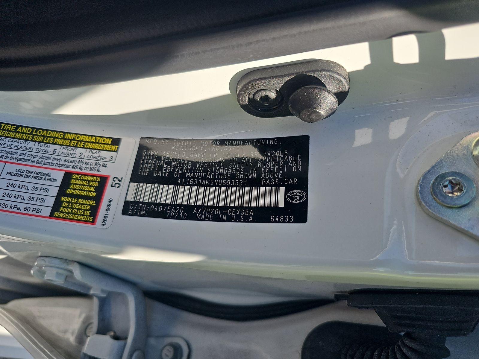 2022 Toyota Camry Hybrid Nightshade FWD