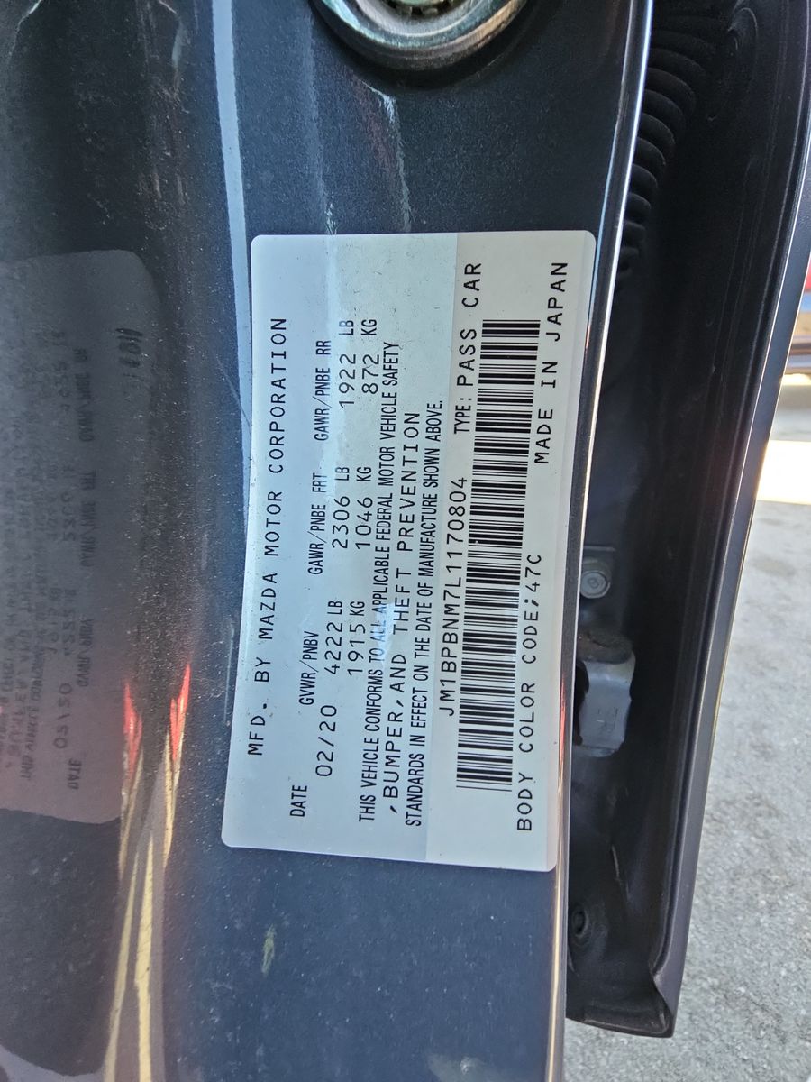 2020 MAZDA MAZDA3 Base AWD