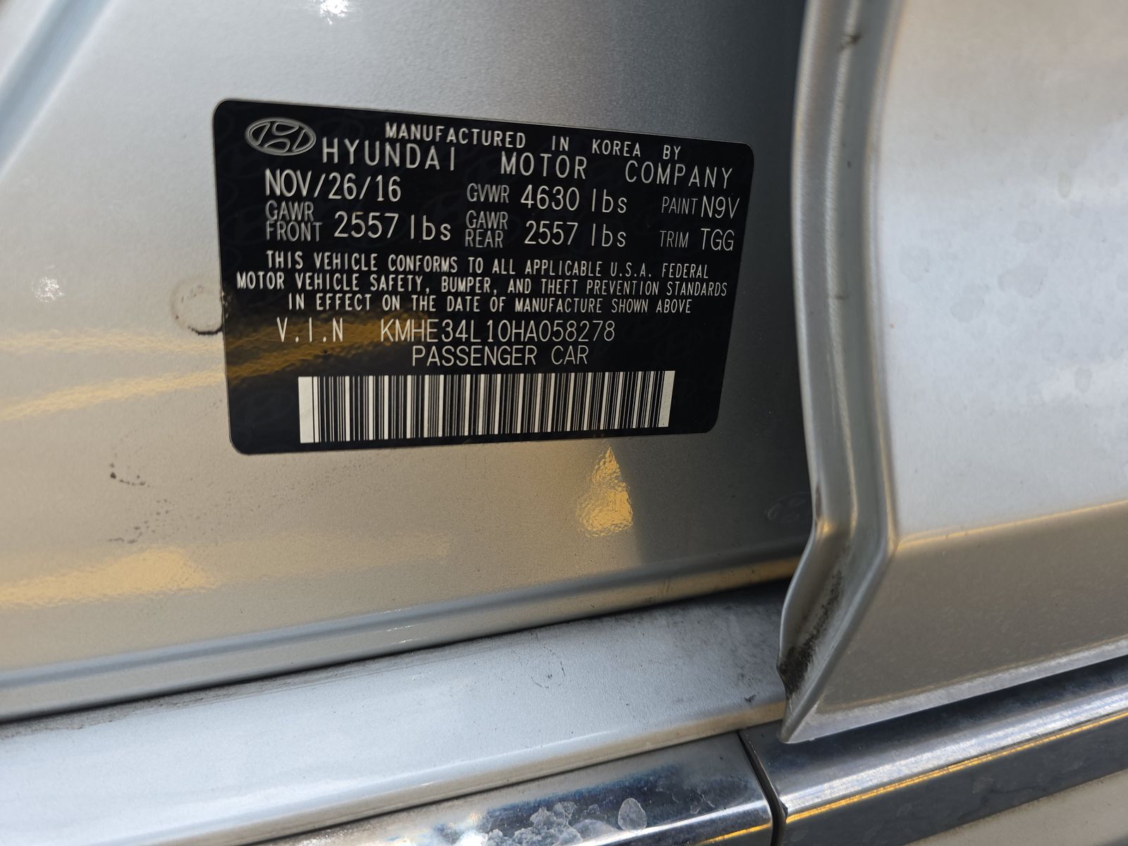 2017 Hyundai Sonata Hybrid Limited FWD