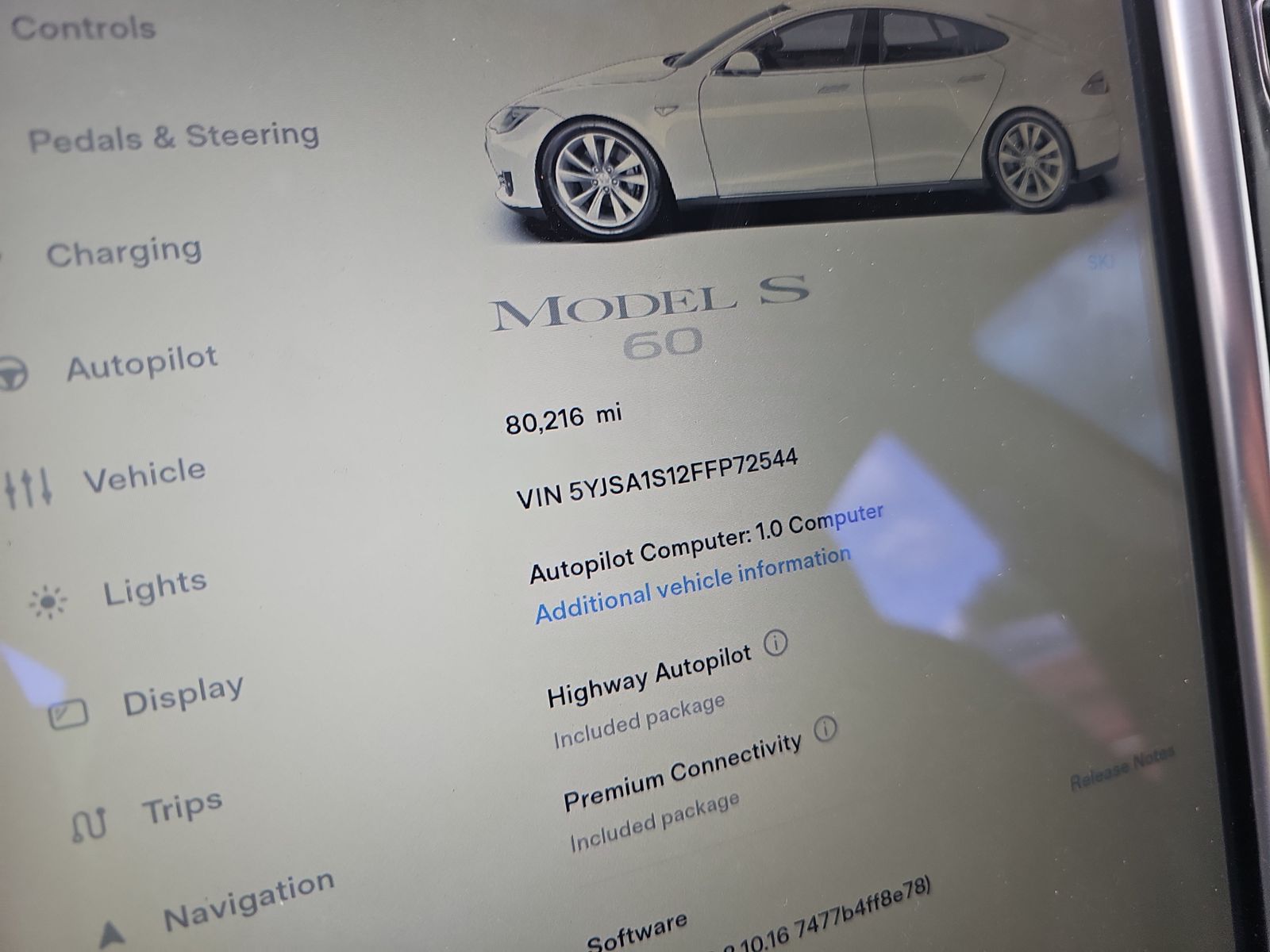 2015 Tesla Model S 60 FWD