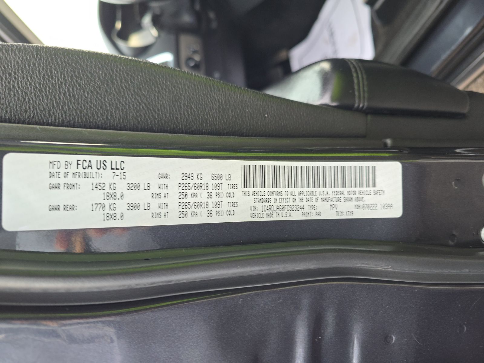 2015 Dodge Durango SXT AWD