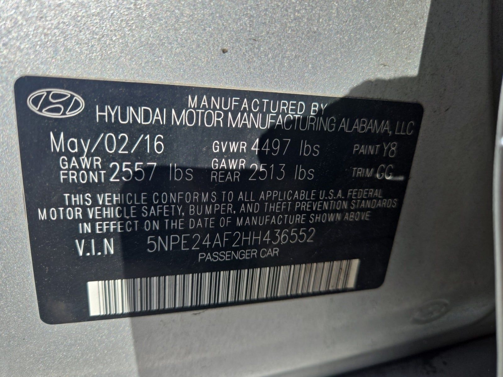 2017 Hyundai Sonata SE FWD