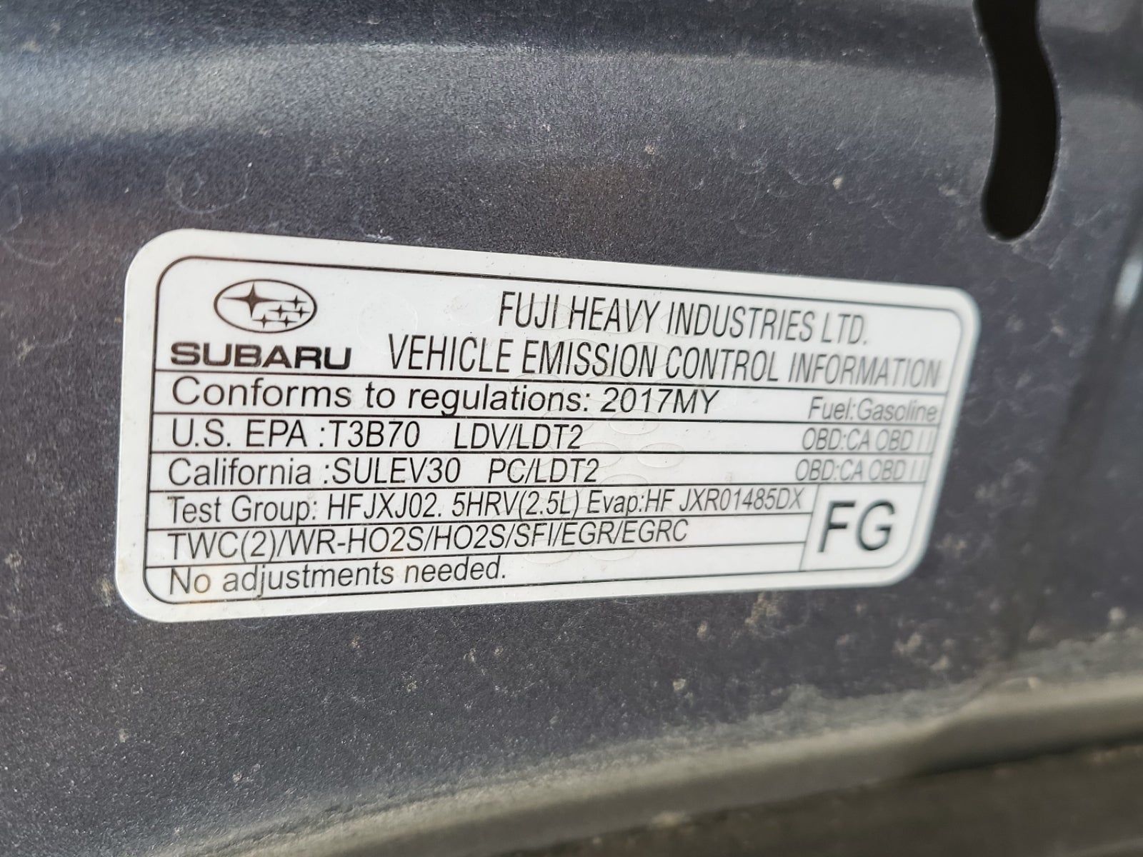 2017 Subaru Outback 2.5i Limited AWD