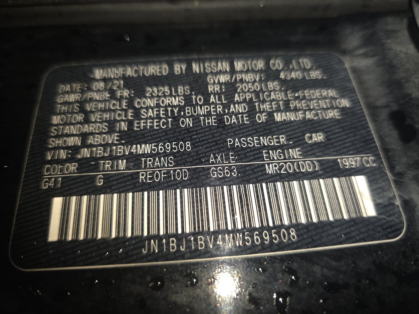 2021 Nissan Rogue Sport SV FWD