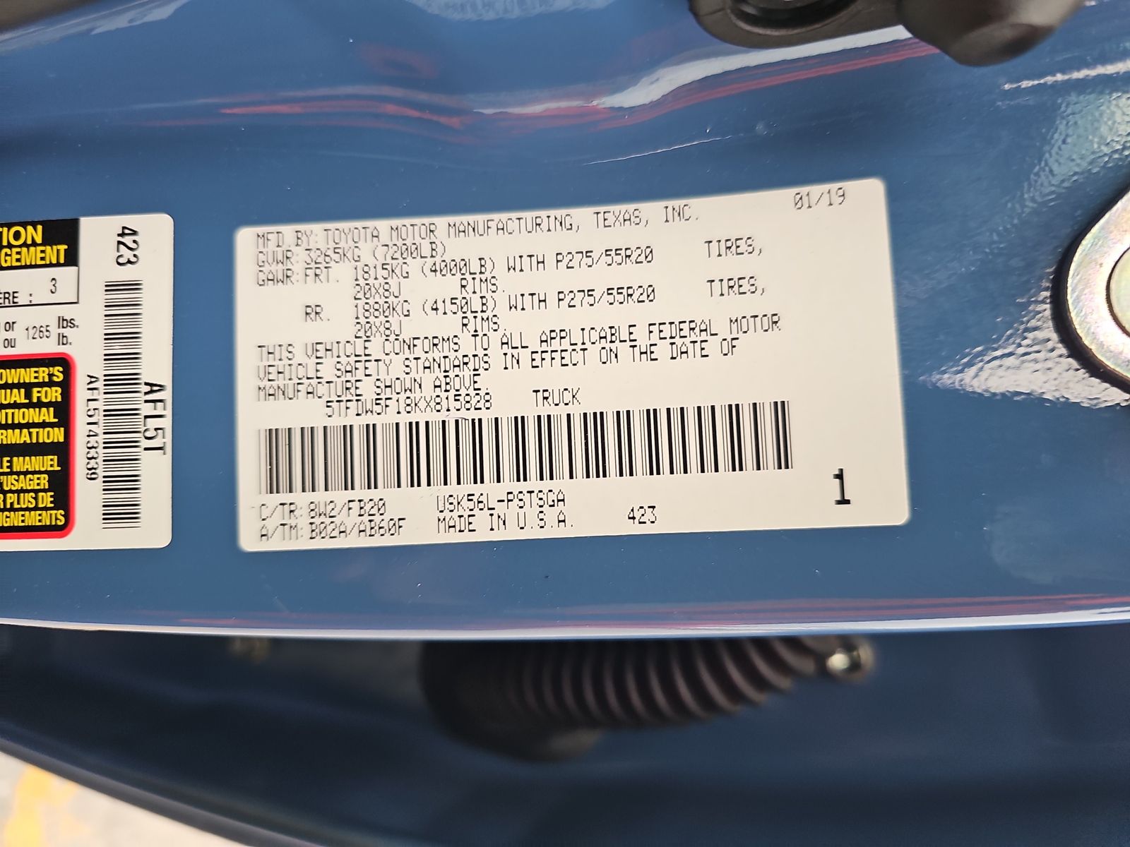 2019 Toyota Tundra SR5 AWD