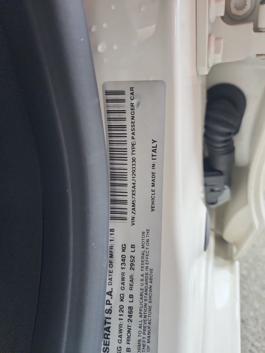 2018 Maserati Ghibli Base RWD