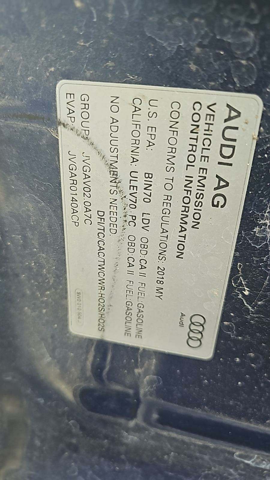 2018 Audi A5 Prestige AWD