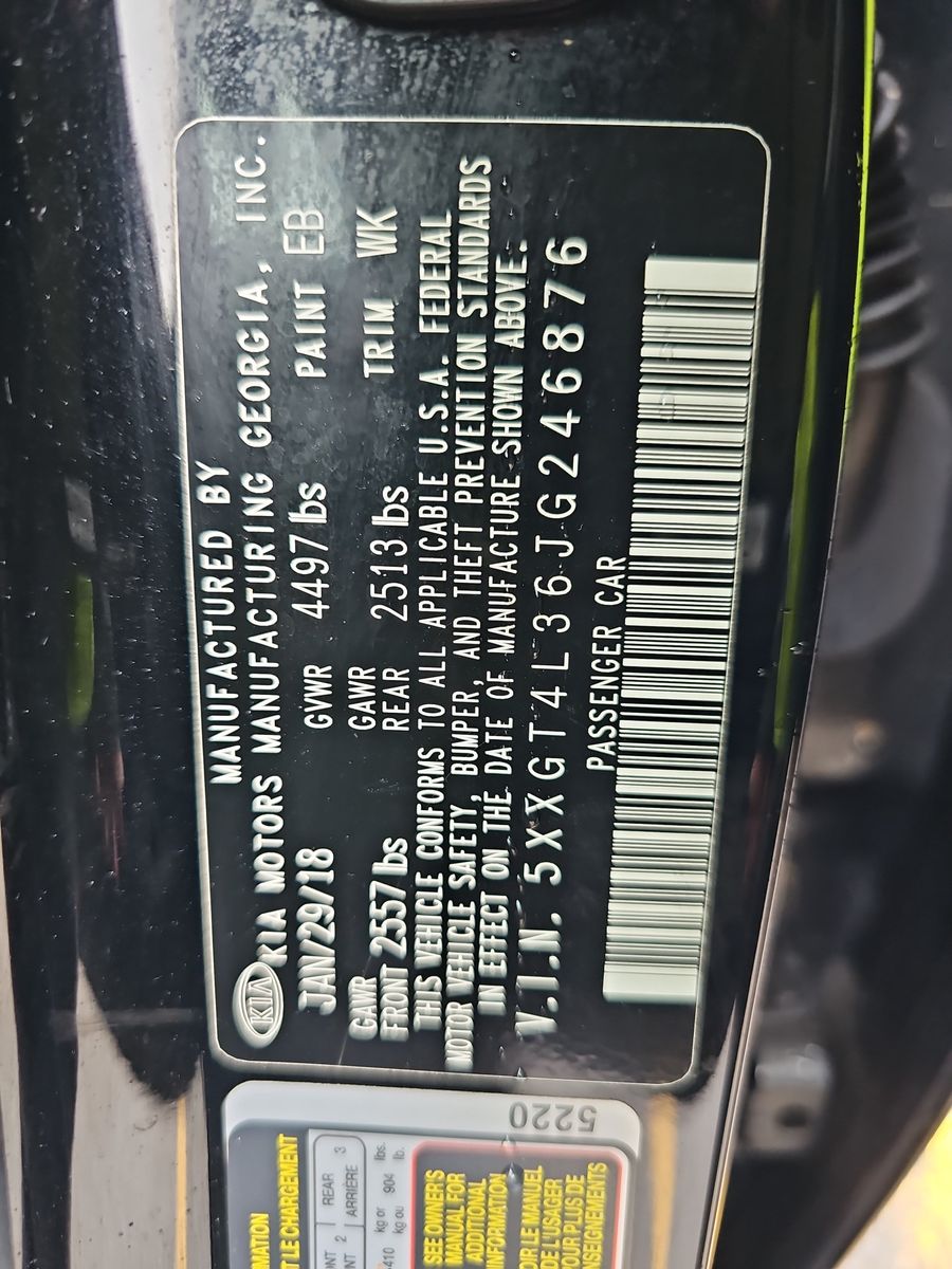 2018 Kia Optima S FWD