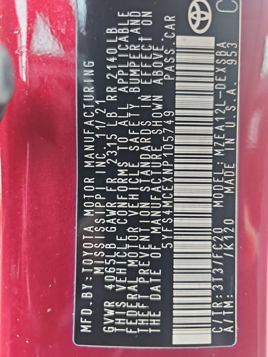 2022 Toyota Corolla SE Nightshade Edition FWD