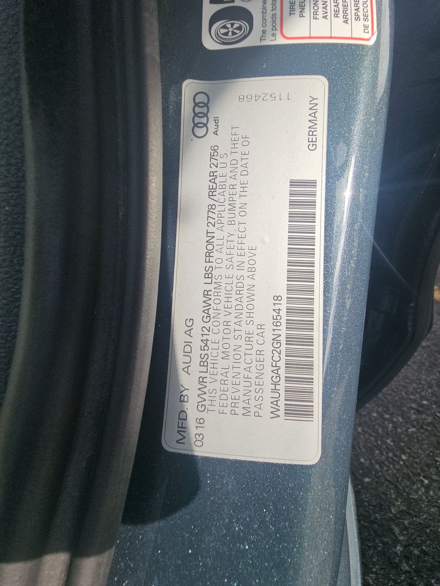 2016 Audi A6 3.0T Prestige AWD