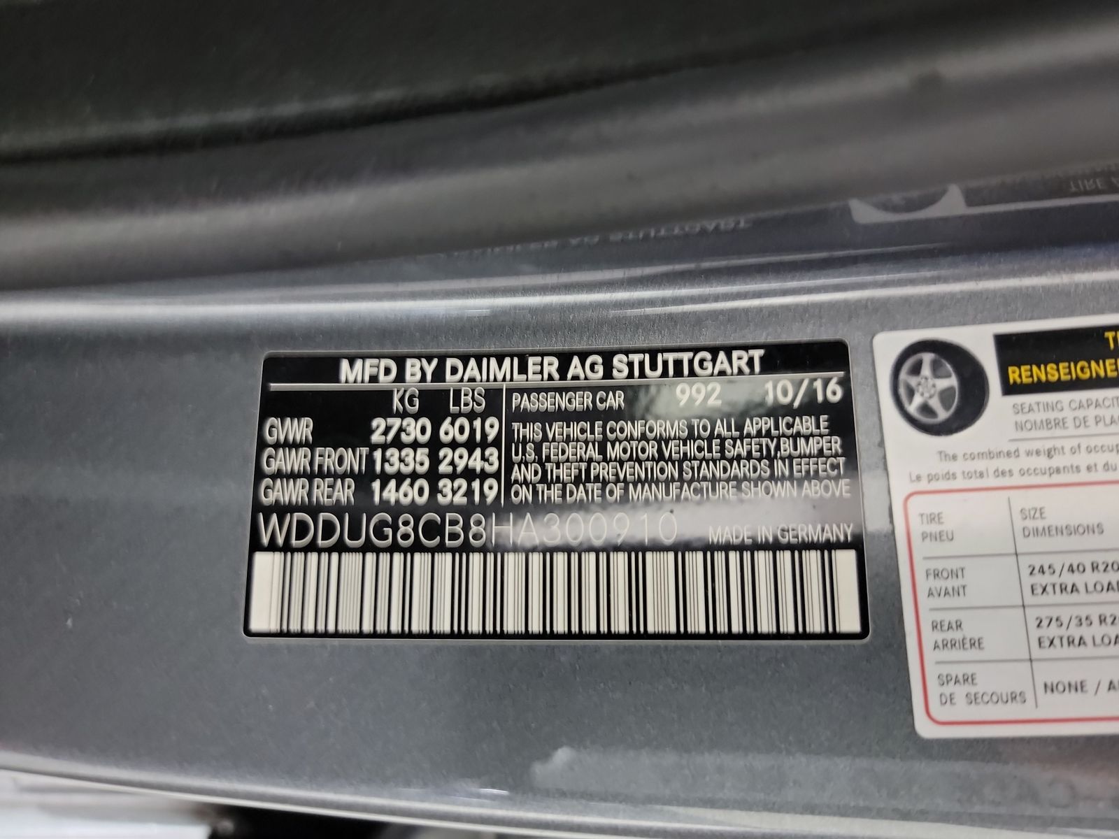 2017 Mercedes-Benz S-Class S 550 RWD