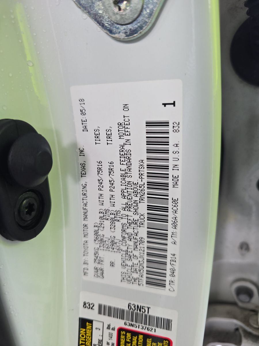 2018 Toyota Tacoma SR RWD