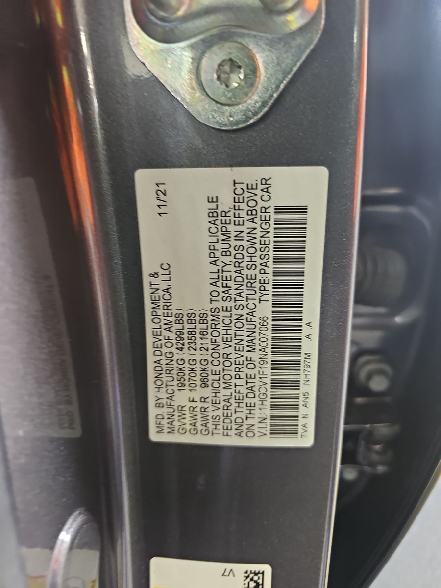 2022 Honda Accord LX FWD