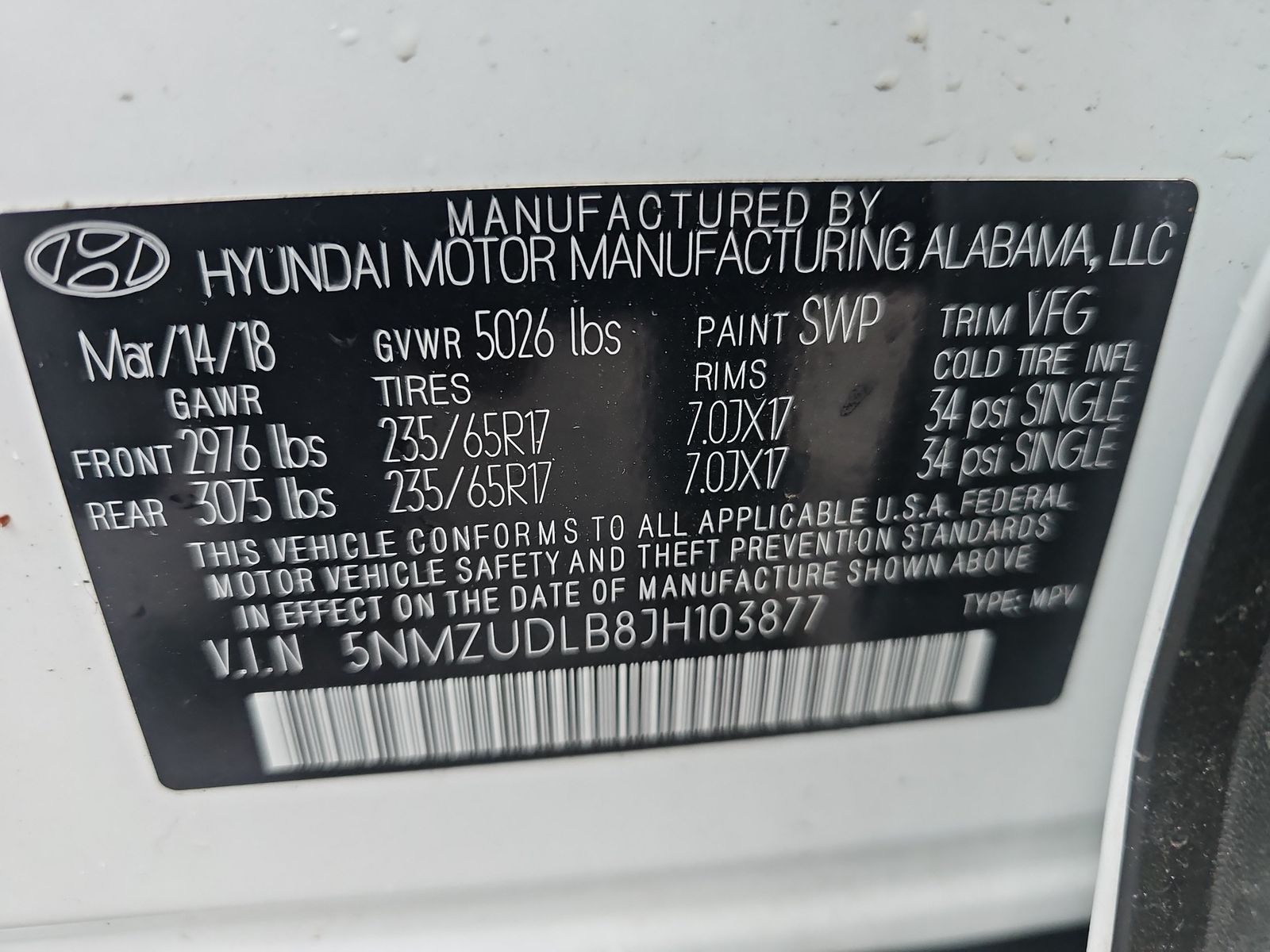 2018 Hyundai Santa Fe Sport Base AWD