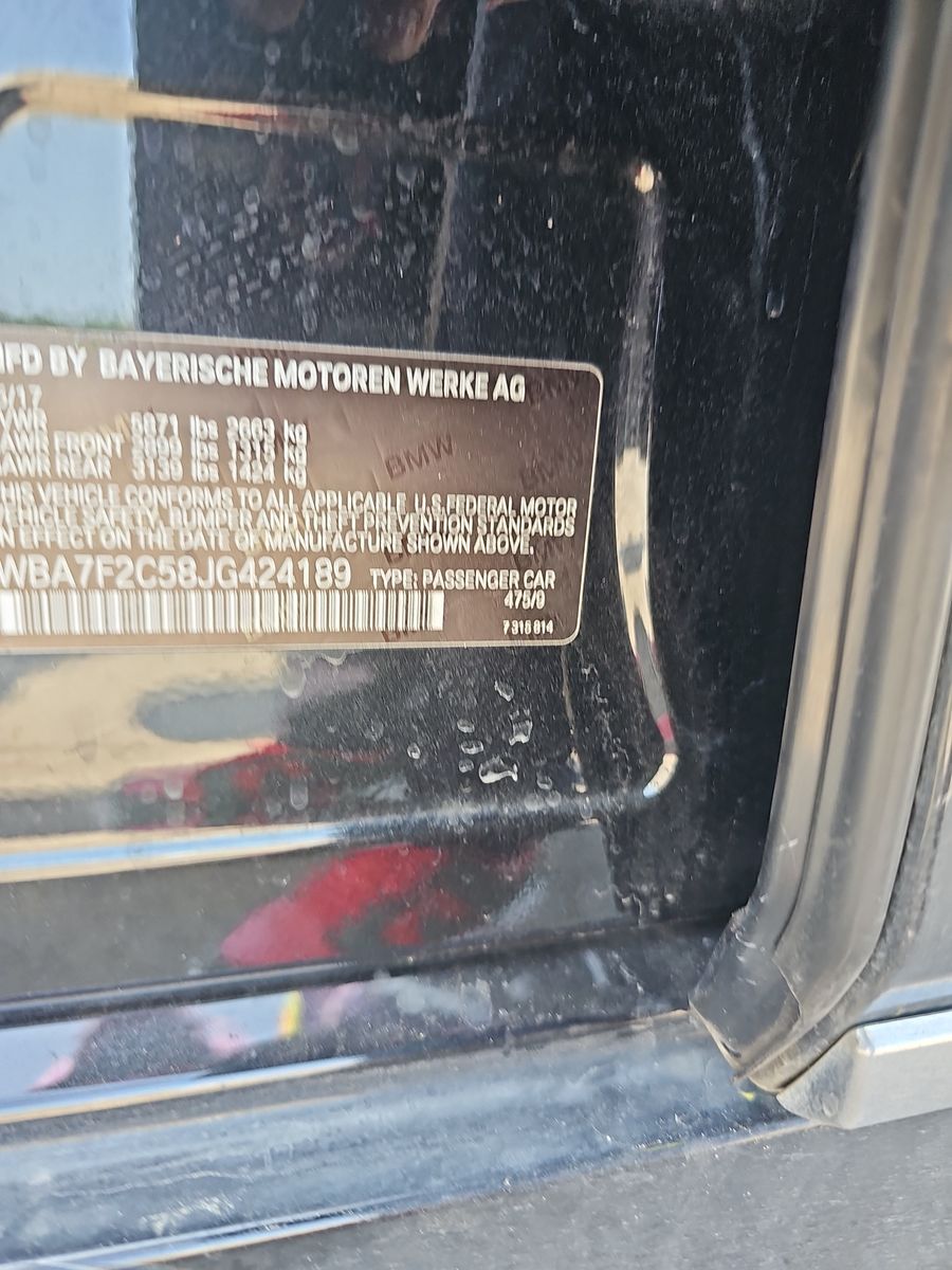 2018 BMW 7 Series 750i xDrive AWD