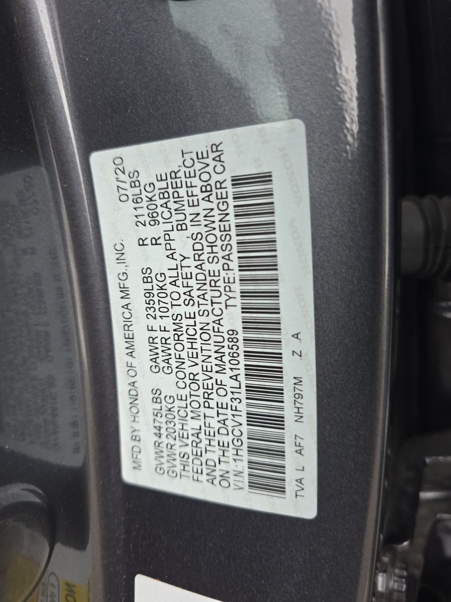 2020 Honda Accord Sedan Sport FWD