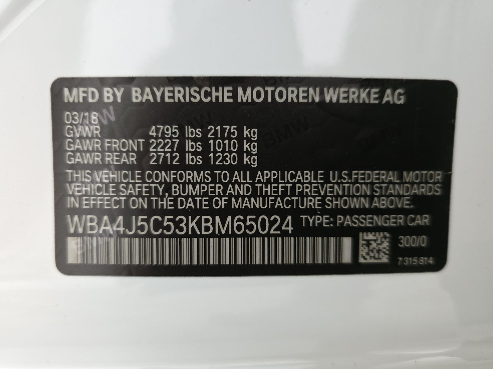 2019 BMW 4 Series 440i RWD