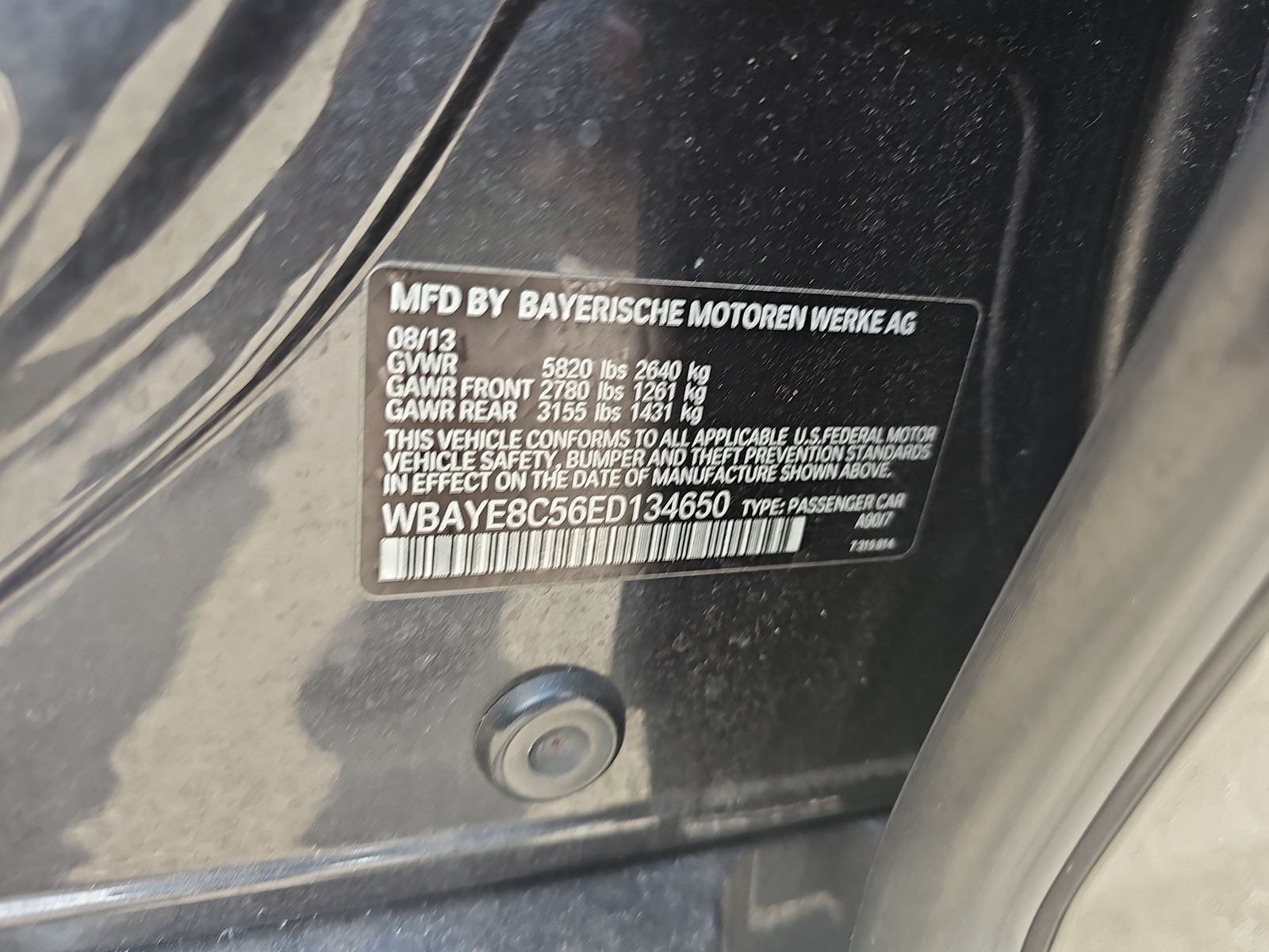 2014 BMW 7 Series 750Li RWD