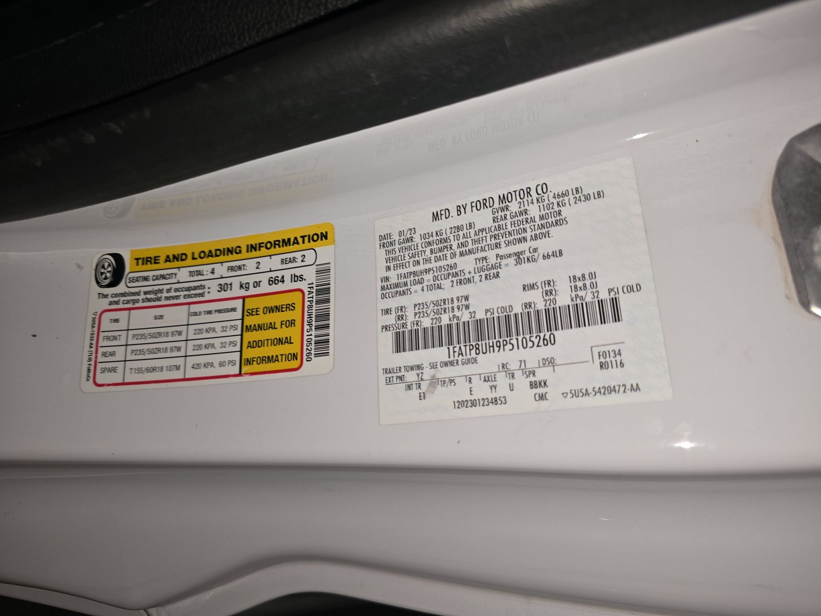 2023 Ford Mustang EcoBoost Premium RWD