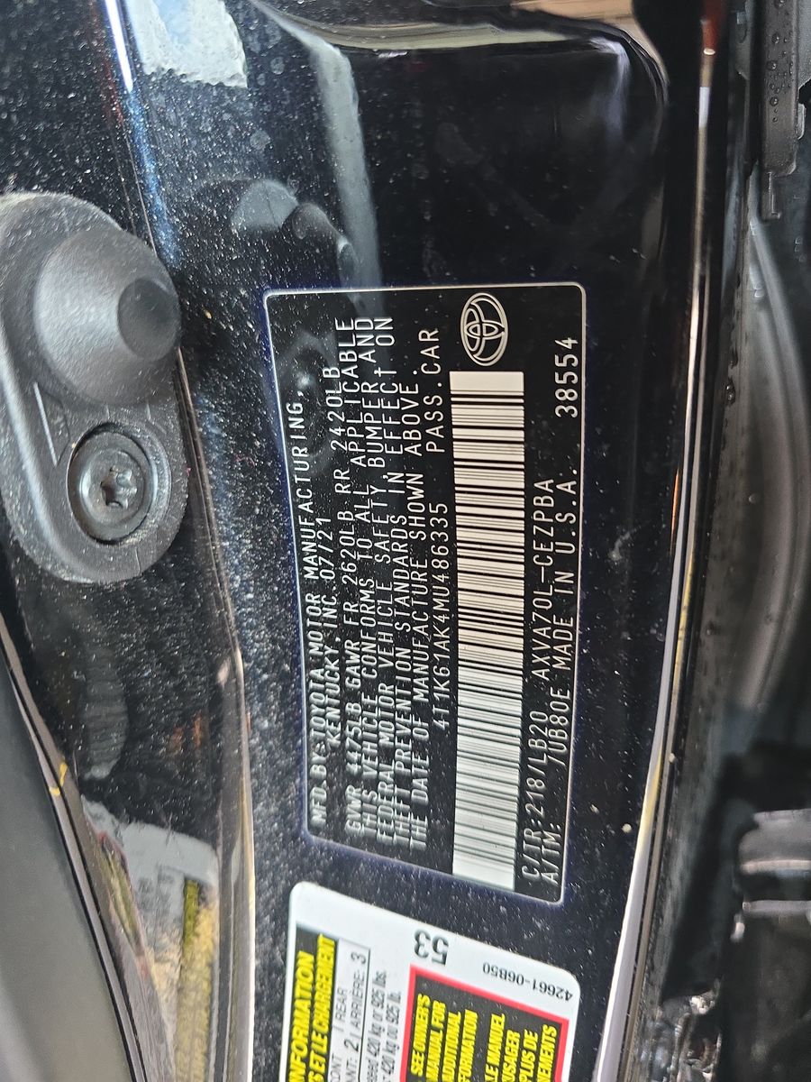 2021 Toyota Camry XSE FWD