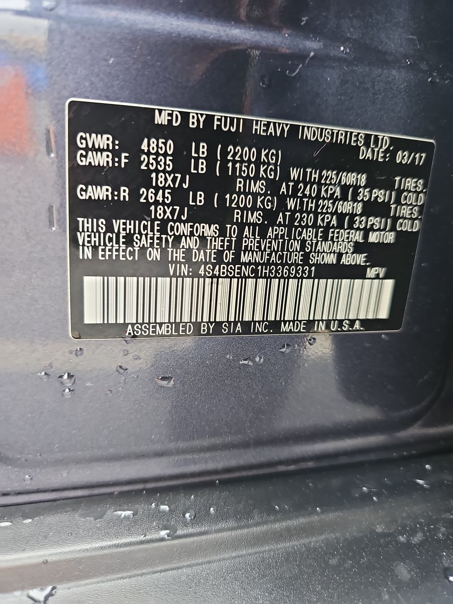 2017 Subaru Outback 3.6R Limited AWD