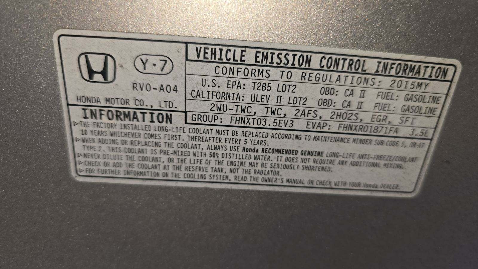 2015 Honda Odyssey EX FWD