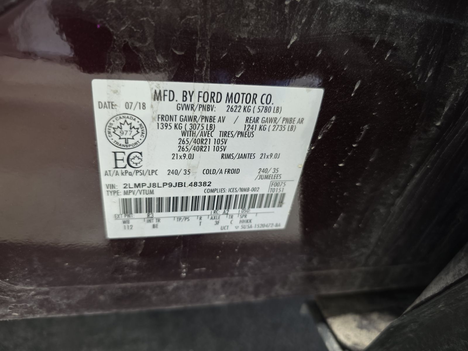 2018 Lincoln MKX Reserve AWD