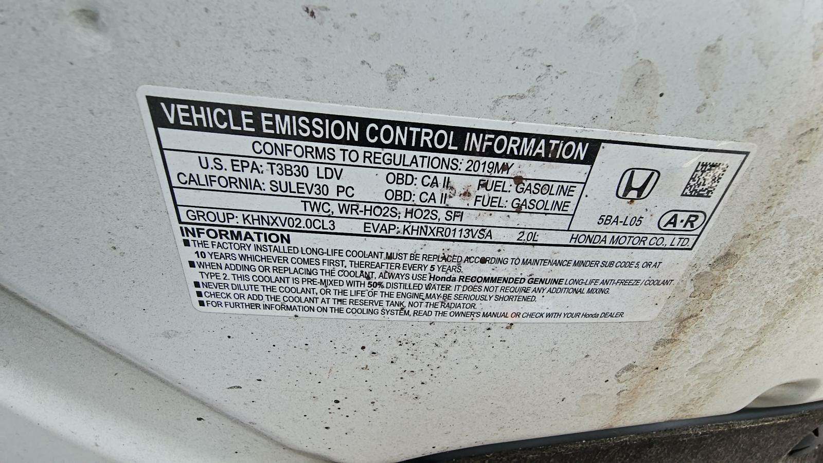 2019 Honda Civic Sedan Sport FWD